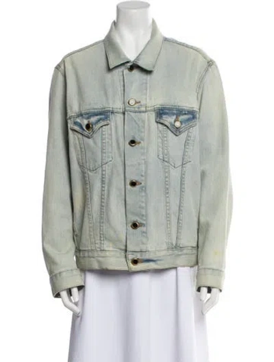 Pre-owned Khaite Denim Jacket In Blue
