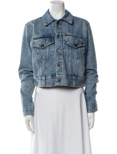 Pre-owned Khaite Denim Jacket In Blue