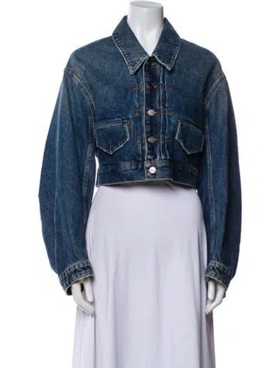 Pre-owned Khaite Denim Jacket In Blue