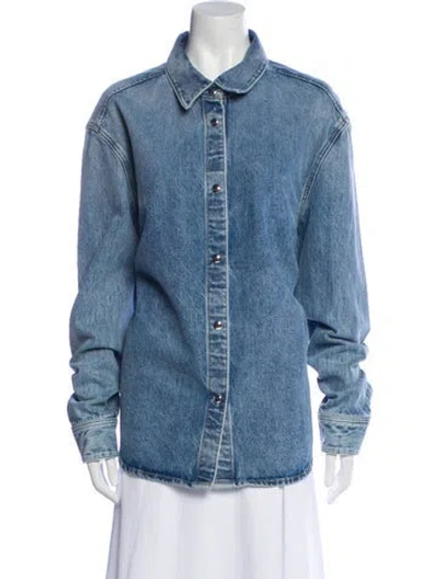Pre-owned Khaite Denim Jacket In Blue