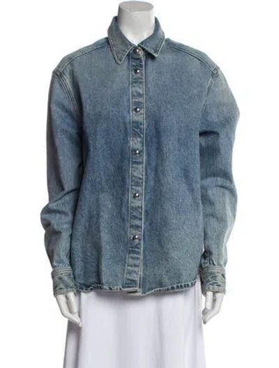Pre-owned Khaite Denim Jacket In Blue