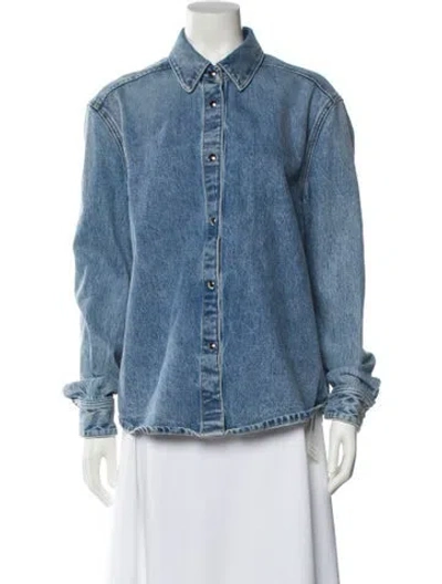 Pre-owned Khaite Denim Jacket In Blue