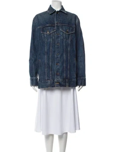 Pre-owned Khaite Denim Jacket In Blue