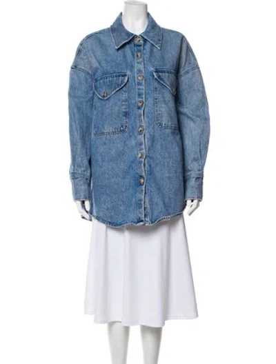 Pre-owned Khaite Denim Jacket In Blue