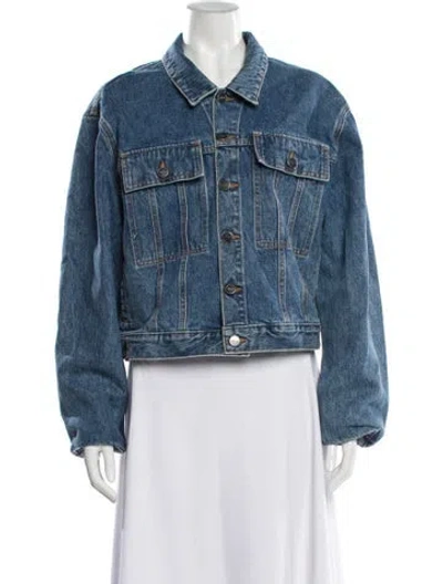 Pre-owned Khaite Denim Jacket In Blue