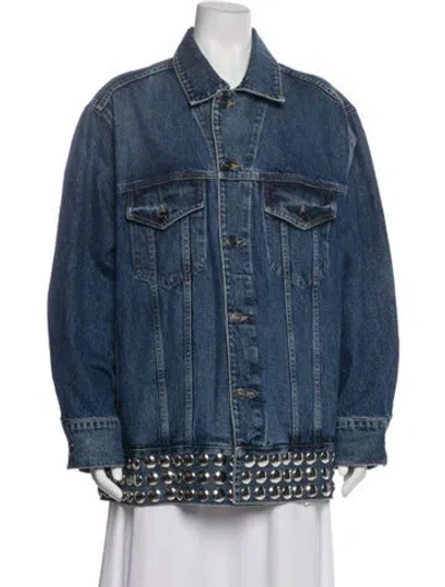 Pre-owned Khaite Denim Jacket In Blue