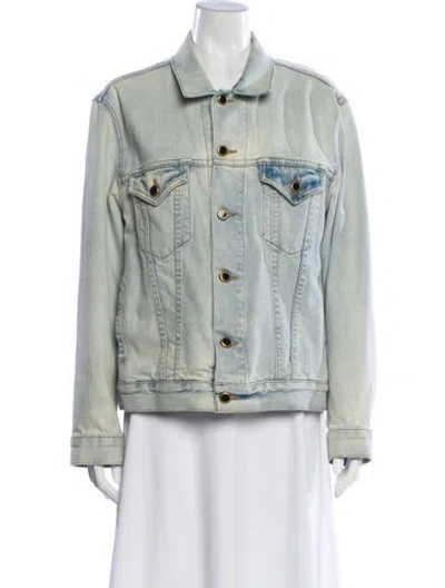 Pre-owned Khaite Denim Jacket In Blue