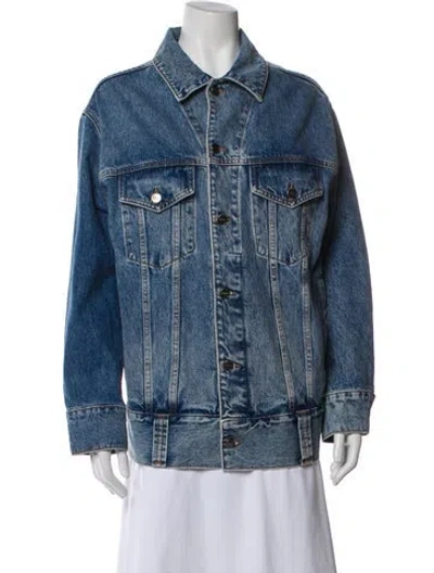 Pre-owned Khaite Denim Jacket In Blue