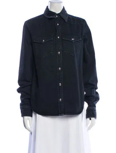 Pre-owned Khaite Denim Jacket In Blue