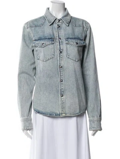 Pre-owned Khaite Denim Jacket In Blue