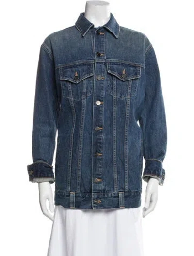 Pre-owned Khaite Denim Jacket In Blue