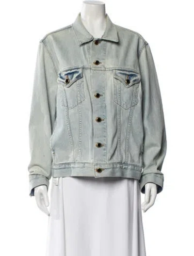 Pre-owned Khaite Denim Jacket In Blue