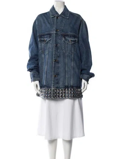 Pre-owned Khaite Denim Jacket In Blue