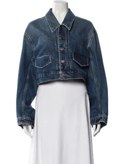 Pre-owned Khaite Denim Jacket In Blue