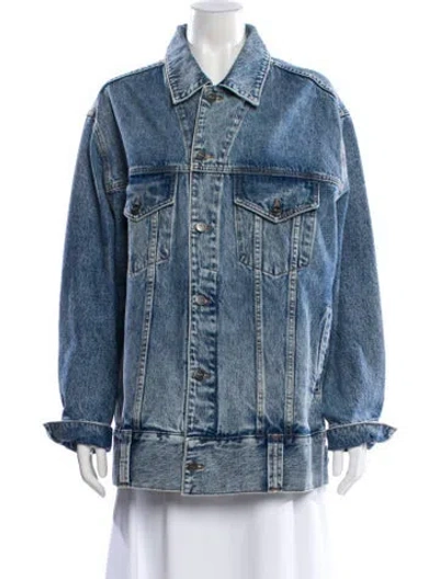Pre-owned Khaite Denim Jacket In Blue