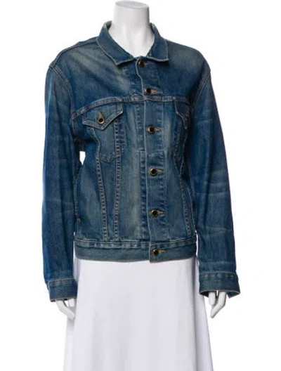 Pre-owned Khaite Denim Jacket In Blue