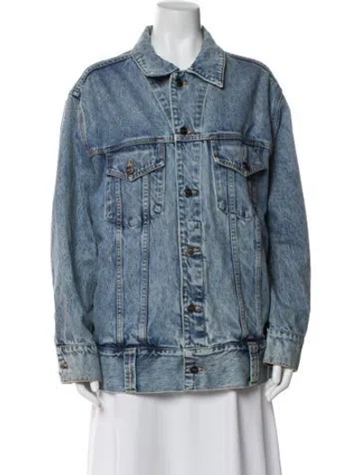 Pre-owned Khaite Denim Jacket In Blue