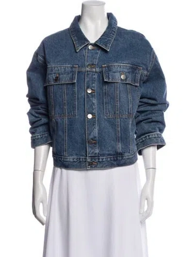 Pre-owned Khaite Denim Jacket In Blue