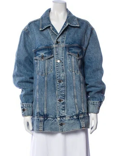 Pre-owned Khaite Denim Jacket In Blue