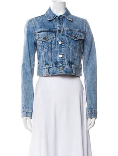 Pre-owned Khaite Denim Jacket In Blue
