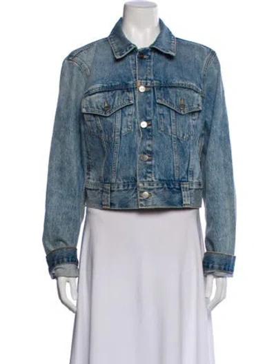 Pre-owned Khaite Denim Jacket In Blue