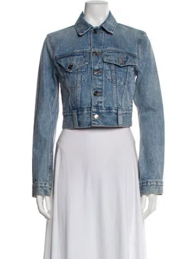 Pre-owned Khaite Denim Jacket In Blue