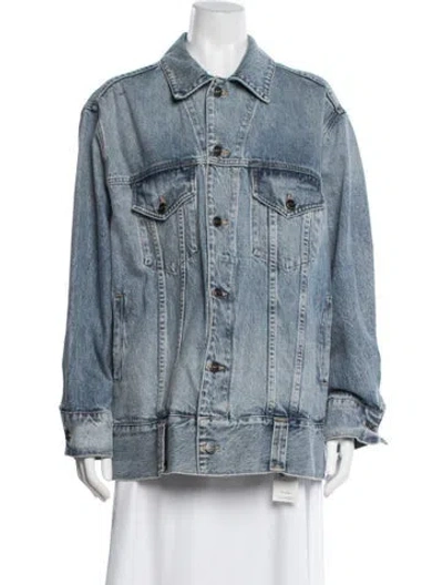 Pre-owned Khaite Denim Jacket In Blue