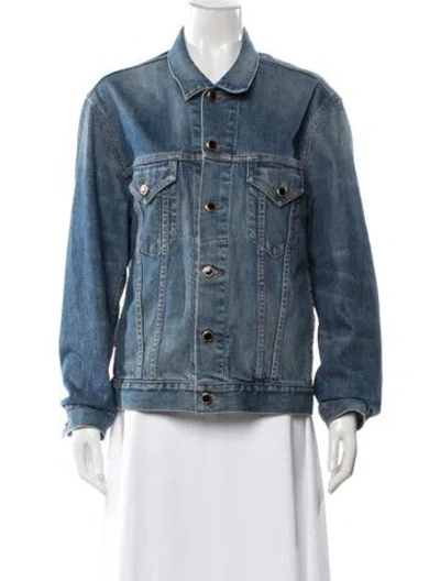 Pre-owned Khaite Denim Jacket In Blue