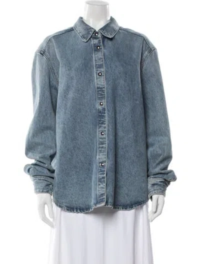 Pre-owned Khaite Denim Jacket In Blue