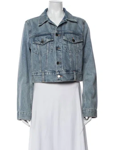 Pre-owned Khaite Denim Jacket In Blue