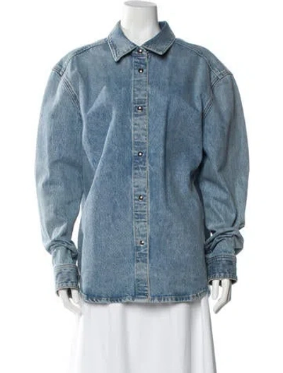 Pre-owned Khaite Denim Jacket In Blue