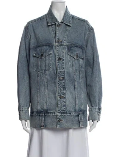 Pre-owned Khaite Denim Jacket In Blue