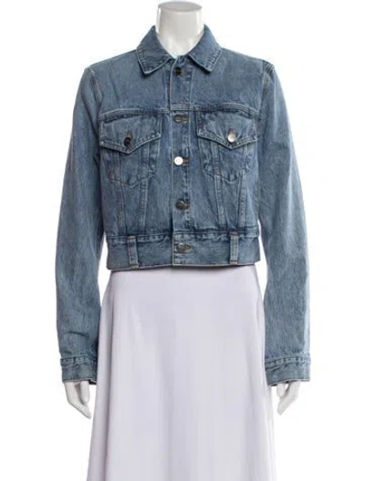 Pre-owned Khaite Denim Jacket In Blue