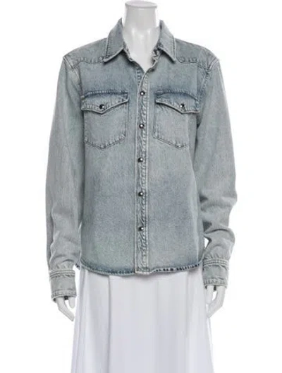 Pre-owned Khaite Denim Jacket In Blue
