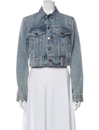 Pre-owned Khaite Denim Jacket In Blue