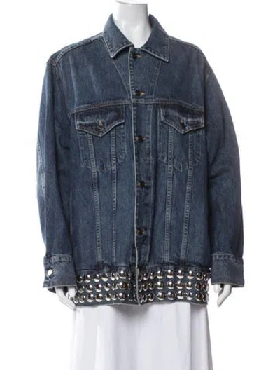 Pre-owned Khaite Denim Jacket In Blue