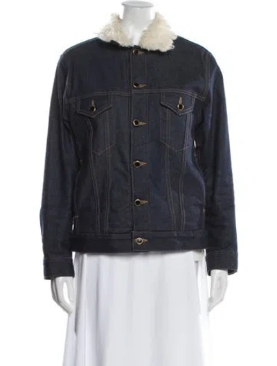 Pre-owned Khaite Denim Jacket In Blue