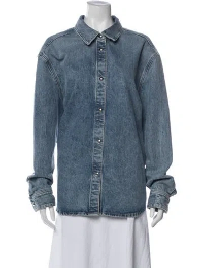 Pre-owned Khaite Denim Jacket In Blue