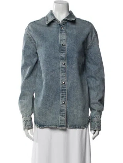 Pre-owned Khaite Denim Jacket In Blue