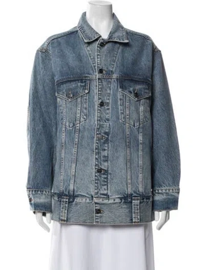 Pre-owned Khaite Denim Jacket In Blue