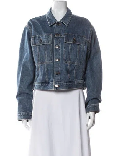 Pre-owned Khaite Denim Jacket In Blue