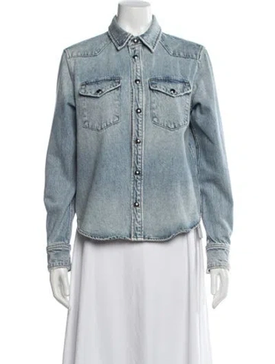 Pre-owned Khaite Denim Jacket In Blue