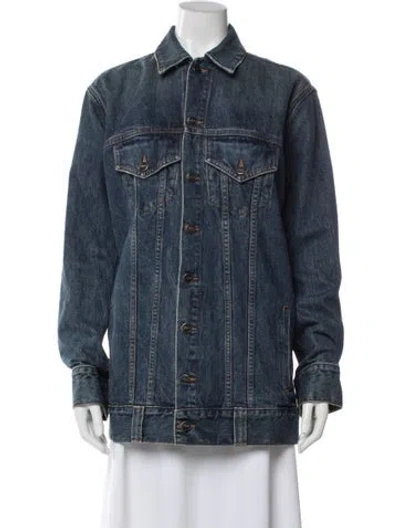 Pre-owned Khaite Denim Jacket In Blue
