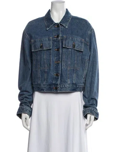 Pre-owned Khaite Denim Jacket In Blue