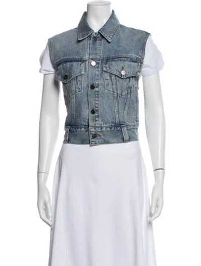 Pre-owned Khaite Denim Jacket In Blue