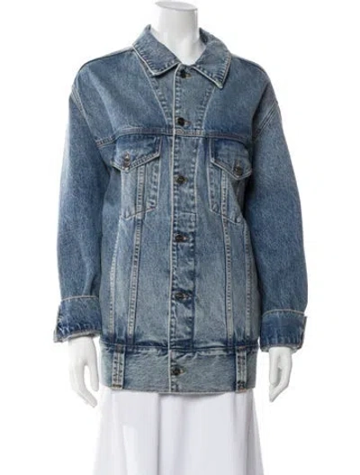 Pre-owned Khaite Denim Jacket In Blue