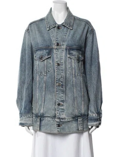 Pre-owned Khaite Denim Jacket In Blue
