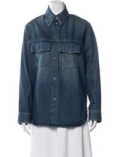 Pre-owned Khaite Denim Jacket In Blue