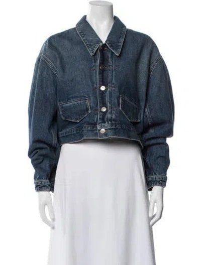 Pre-owned Khaite Denim Jacket In Blue