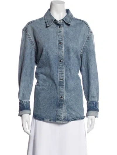 Pre-owned Khaite Denim Jacket In Blue